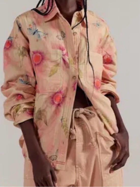 Free People Tops - Free People We The Free Petina Garden Printed Button Down SIZE L NWOT